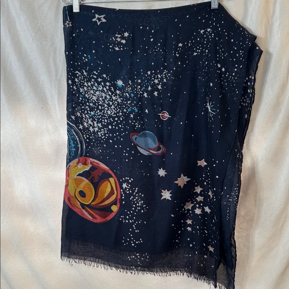 Galaxy Print Fashion Scarf - Picture 1 of 5
